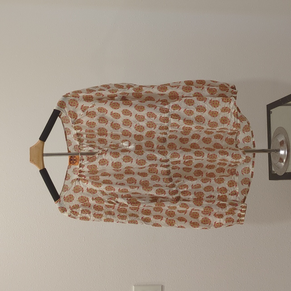 Tory Burch elastic waist blouse